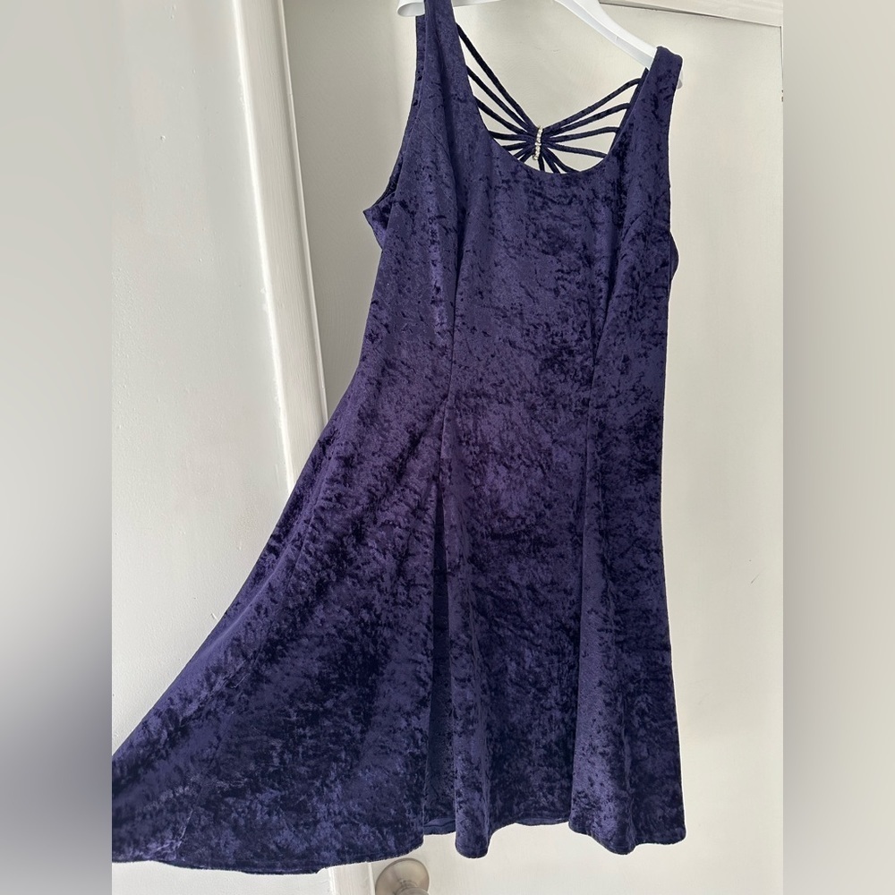 Jodi Michaels vintage velvet purple dress in Junior size 13/14